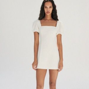 Puff sleeve mini dress